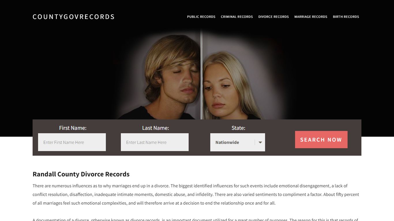 Randall County Divorce Records | Enter Name and Search|14 Days Free